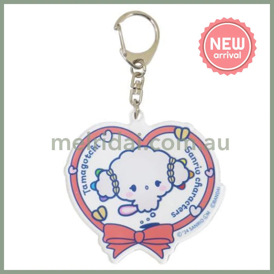 Sanrio × Tamagotchi | Acrylic Keychain 74×73×3mm (Cogimyun Heart)