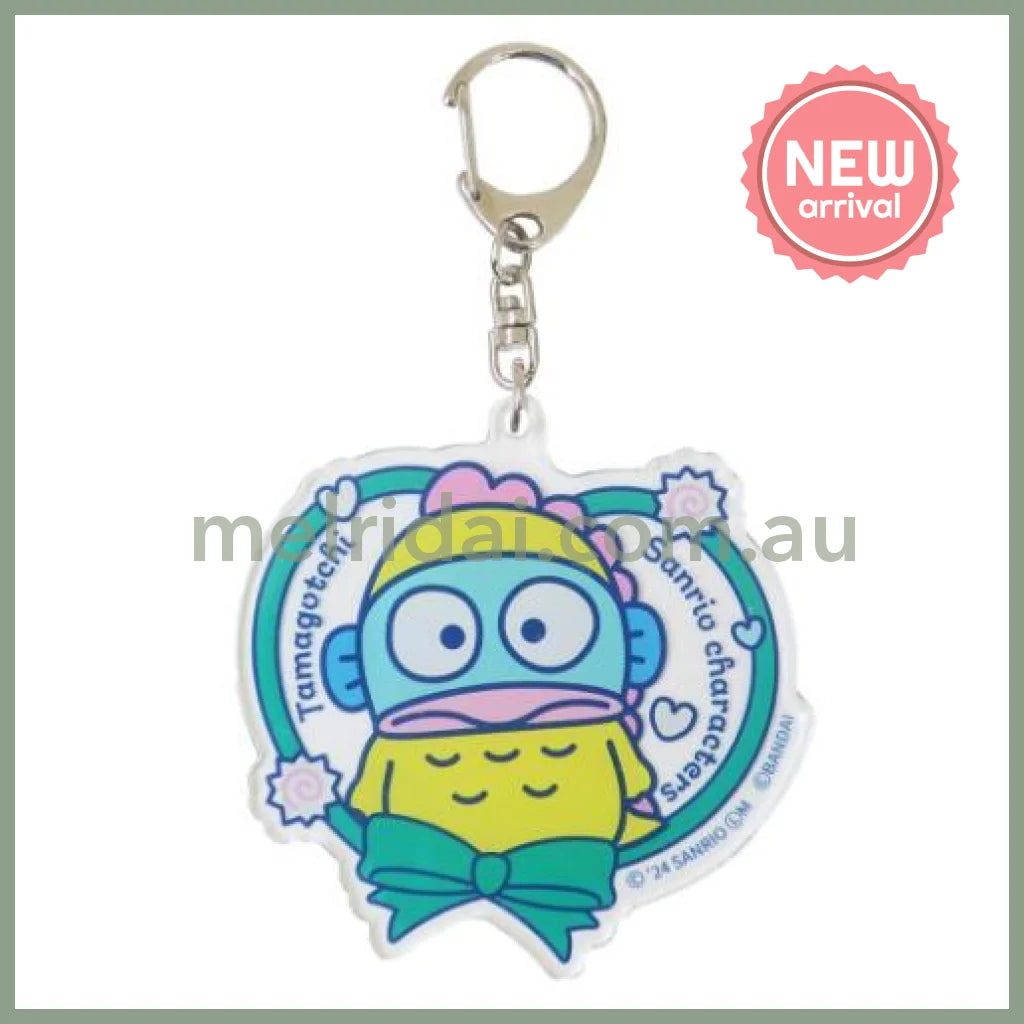 Sanrio × Tamagotchi | Acrylic Keychain 74×73×3mm (Hangyodon Heart)