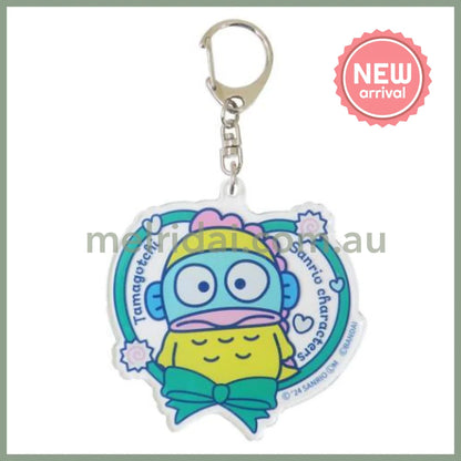 Sanrio × Tamagotchi | Acrylic Keychain 74×73×3mm (Hangyodon Heart)