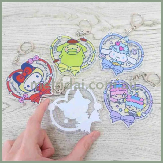 Sanrio × Tamagotchi | Acrylic Keychain 74×73×3mm (Little Twin Stars Heart)
