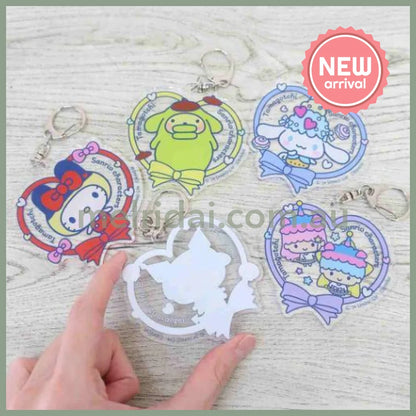 Sanrio × Tamagotchi | Acrylic Keychain 74×73×3mm (My Melody Heart)