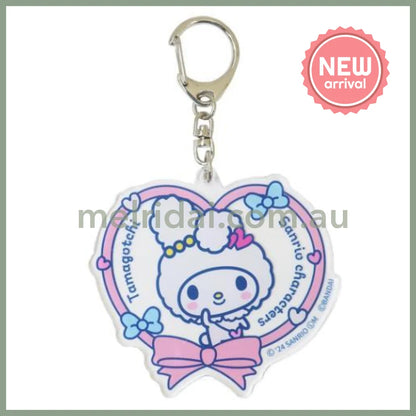 Sanrio × Tamagotchi | Acrylic Keychain 74×73×3mm (My Melody Heart)