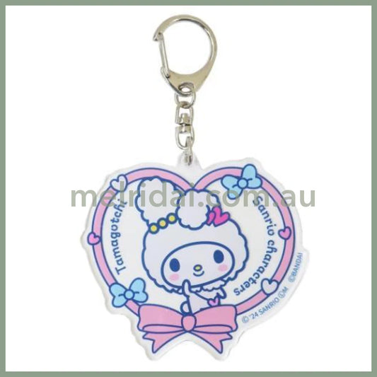 Sanrio × Tamagotchi | Acrylic Keychain 74×73×3mm (My Melody Heart)