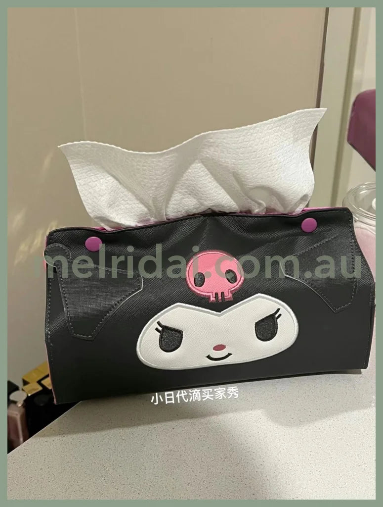 Sanriotissue Cover 24.5×13.5×11.5 Cm Kuromi