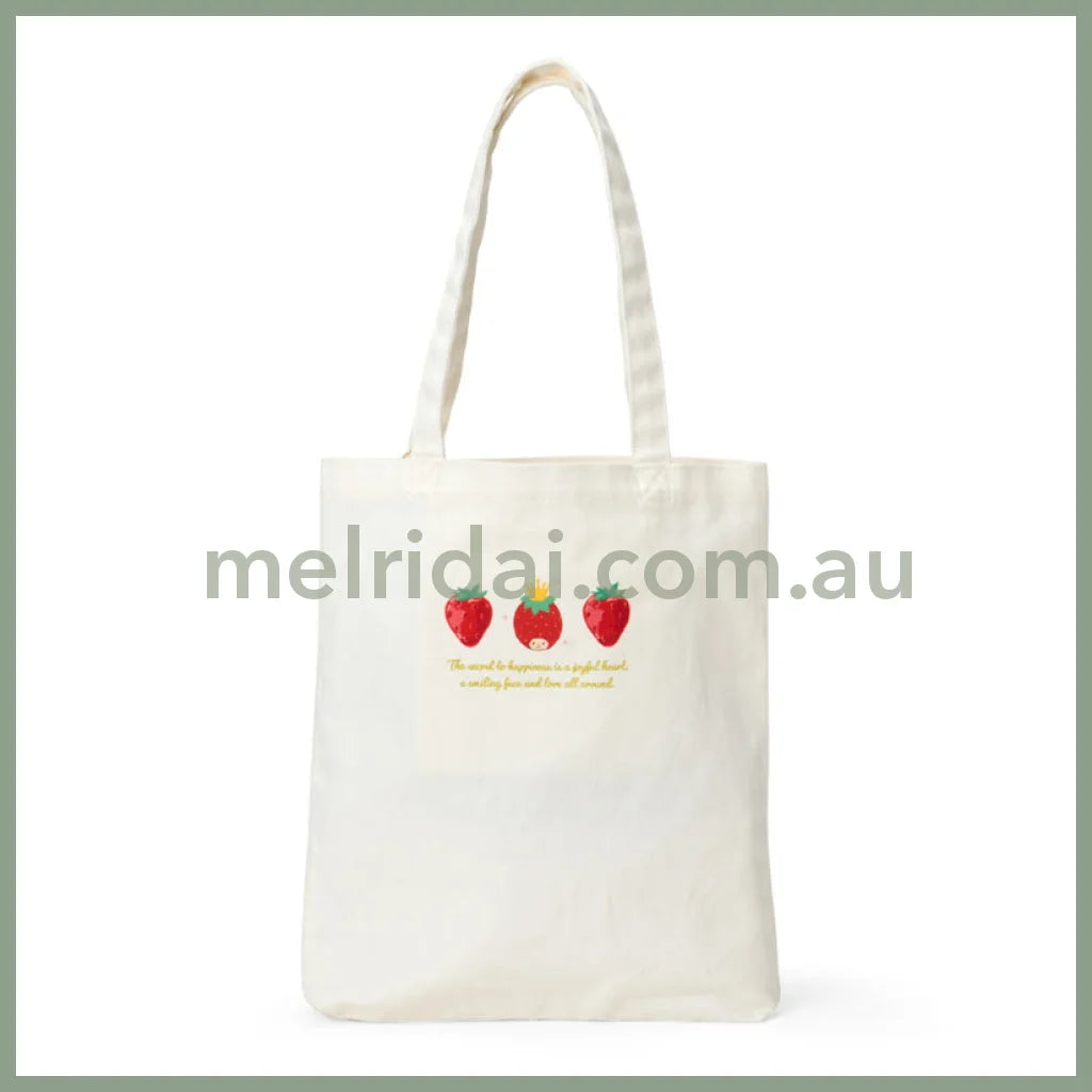 SANRIO | Tote Bag 32×5×37cm (Strawberry News 50th Anniversary)