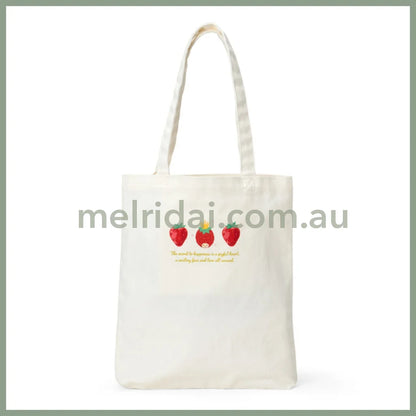 SANRIO | Tote Bag 32×5×37cm (Strawberry News 50th Anniversary)