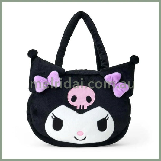 SANRIO | Tote Bag Face Shape 46cm×11.5cm×42cm (Kuromi)