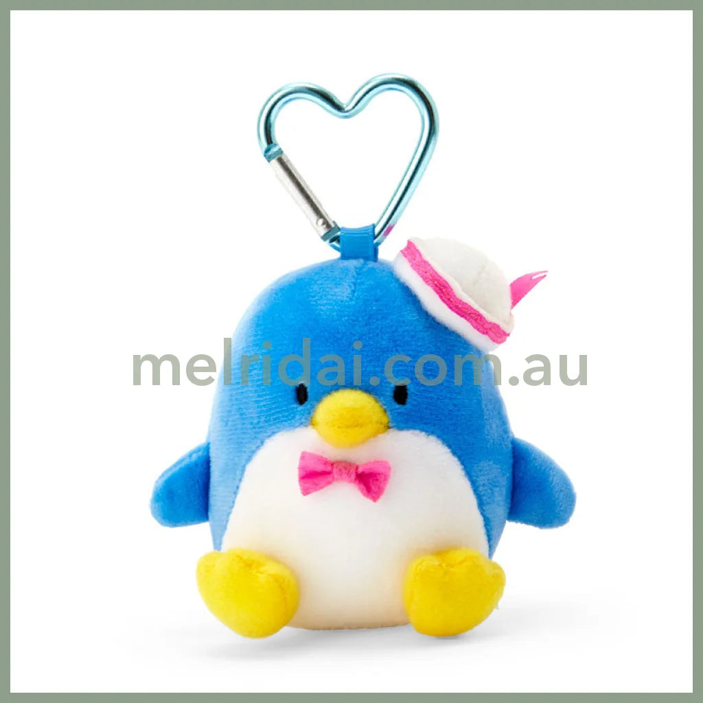 Sanrio｜Tuxedo Sam Plush Mascot Holder With Heart Carabiner About 9Cm