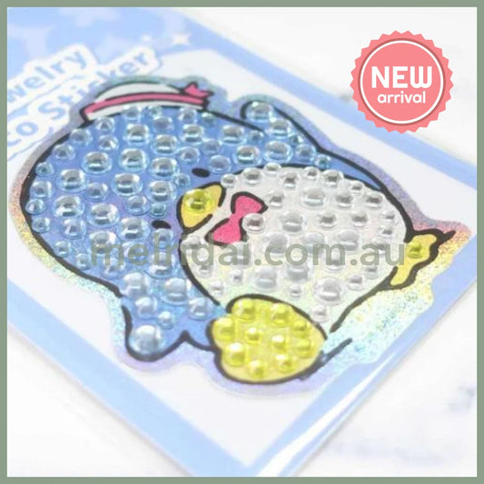 SANRIO | TuxedoSam Jewelry Deco Sticker 65×73×5mm (Gogo Gal Collection Glitter Face)