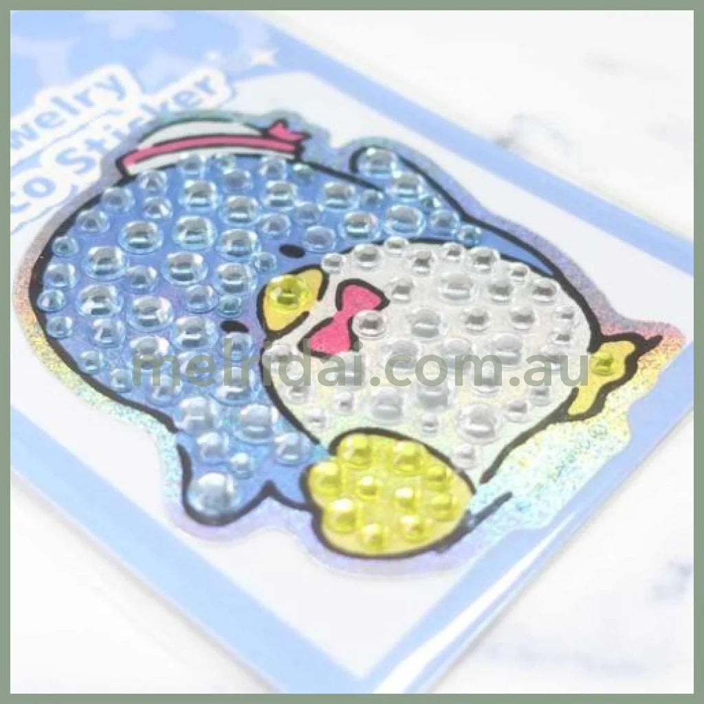 SANRIO | TuxedoSam Jewelry Deco Sticker 65×73×5mm (Gogo Gal Collection Glitter Face)