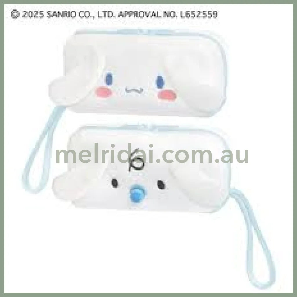 SANRIO | Twin Fluffy Plush Pen Case 19×10×5cm (Cinnamoroll & Milk)