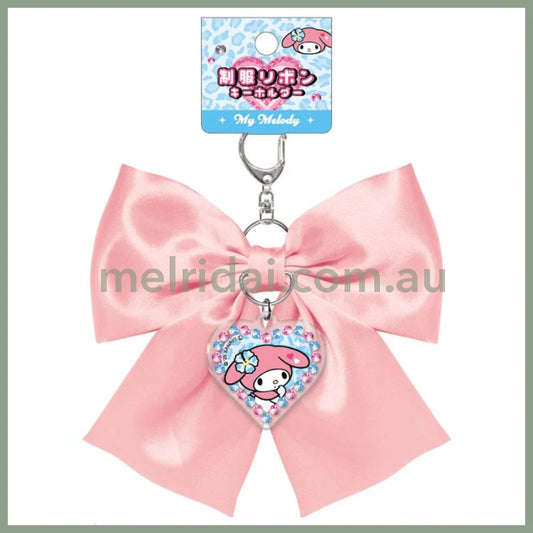 SANRIO | Uniform Ribbon Keychain H140×W110×D4mm (My Melody)