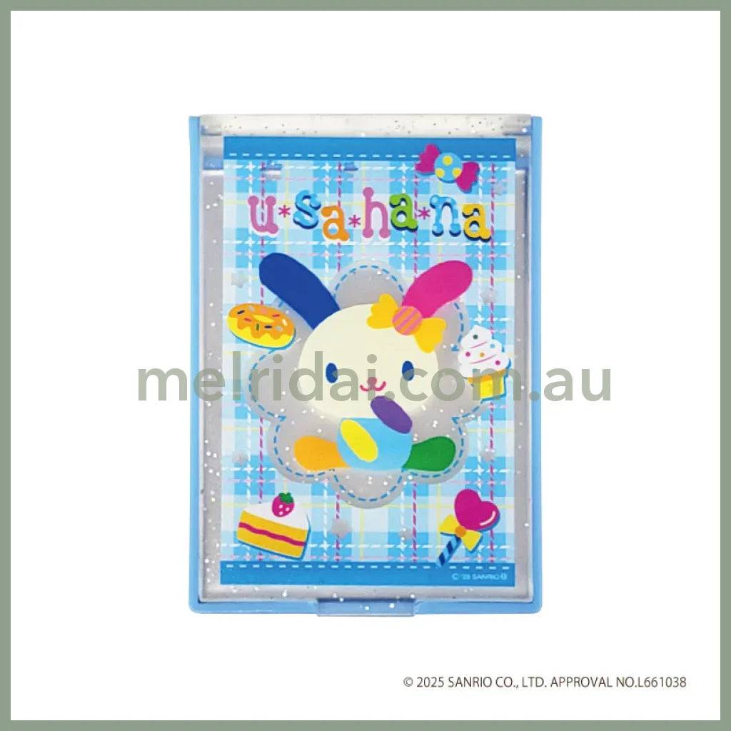 SANRIO | Usahana Compact Mirror 83x57x7mm (Blue)