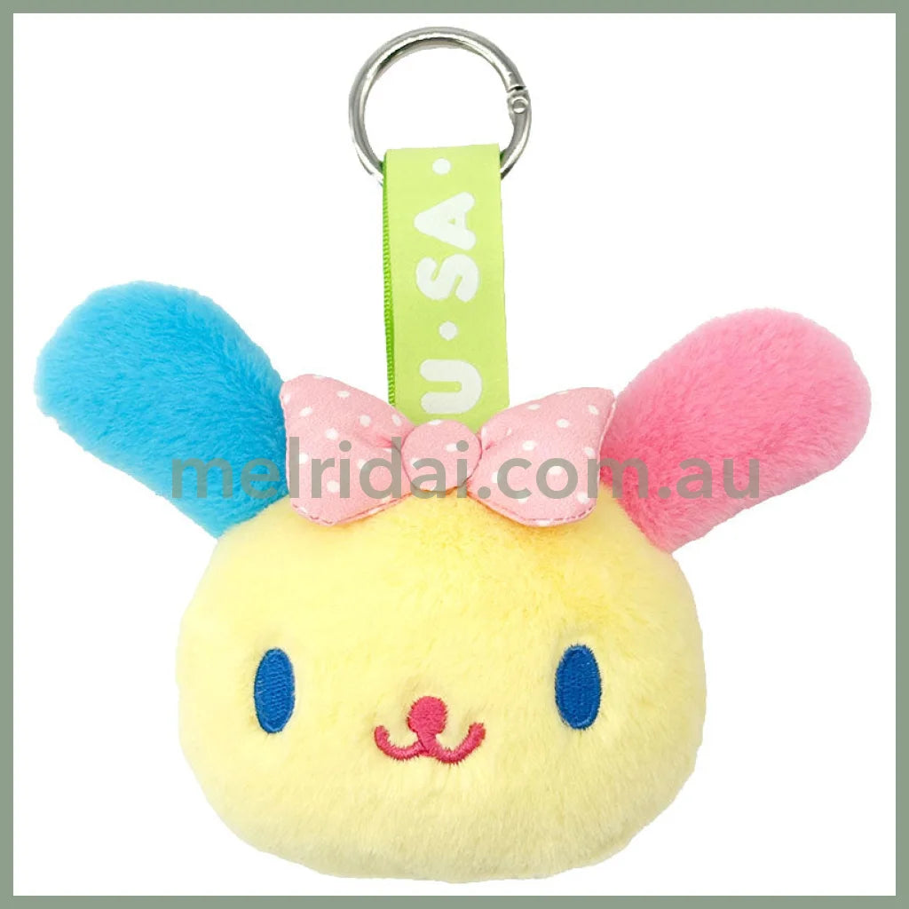 SANRIO | Usahana Face Tag Mascot Keychain Bag Charm 14mm
