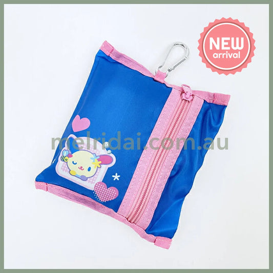 SANRIO | Usahana Foldable Tote Bag With Pouch Carabiner (Heart pounding Memories Heisei Retro)
