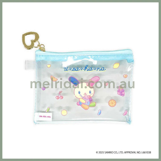SANRIO | Usahana Mini Clear Pouch 90x120x8mm (Blue)