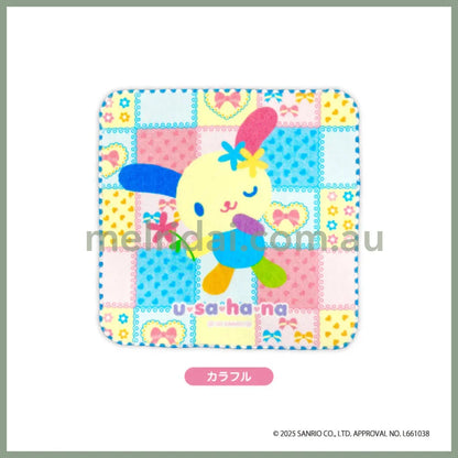 SANRIO | Usahana Mini Hand Towel 100% Cotton 250×250×3mm (Colorful)