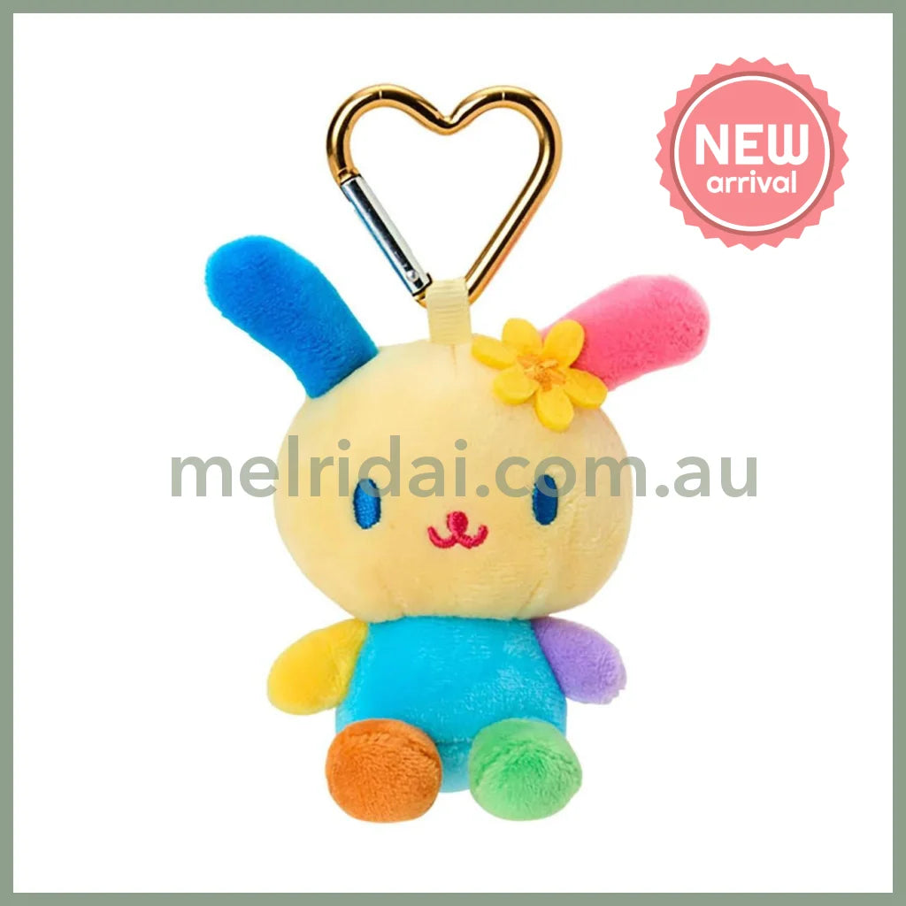 SANRIO | Usahana Plush Mini Mascot Holder with Heart Carabiner Bag Charm 70×45×100mm