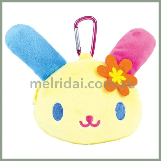 SANRIO | Usahana Plush Zipper Mascot Mini Pouch with Carabiner 200×110×50mm