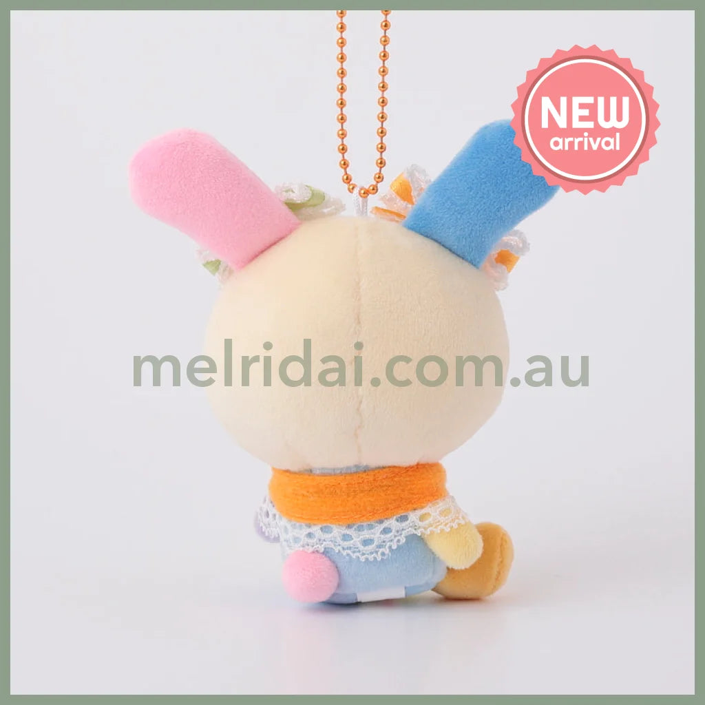 SANRIO | Usahana squishy Mascot Holder Plush Keychain Bag Charm 100mm Approx. (Look This Way)