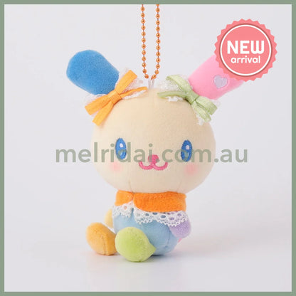 SANRIO | Usahana squishy Mascot Holder Plush Keychain Bag Charm 100mm Approx. (Look This Way)