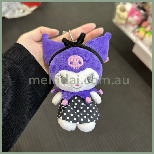 Sanrio | Vintage Retro Kuromi Mascot Holder Plush Keychain 11×6.5×14Cm