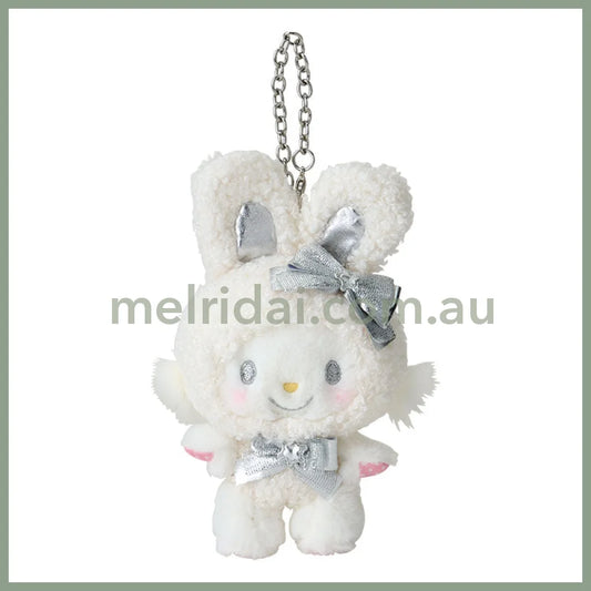 Sanrio | Wishmemell Mascot Charm Holder Keychain 14.9 X 10.6 6.4Cm (Fluffy Snow Rabbit)