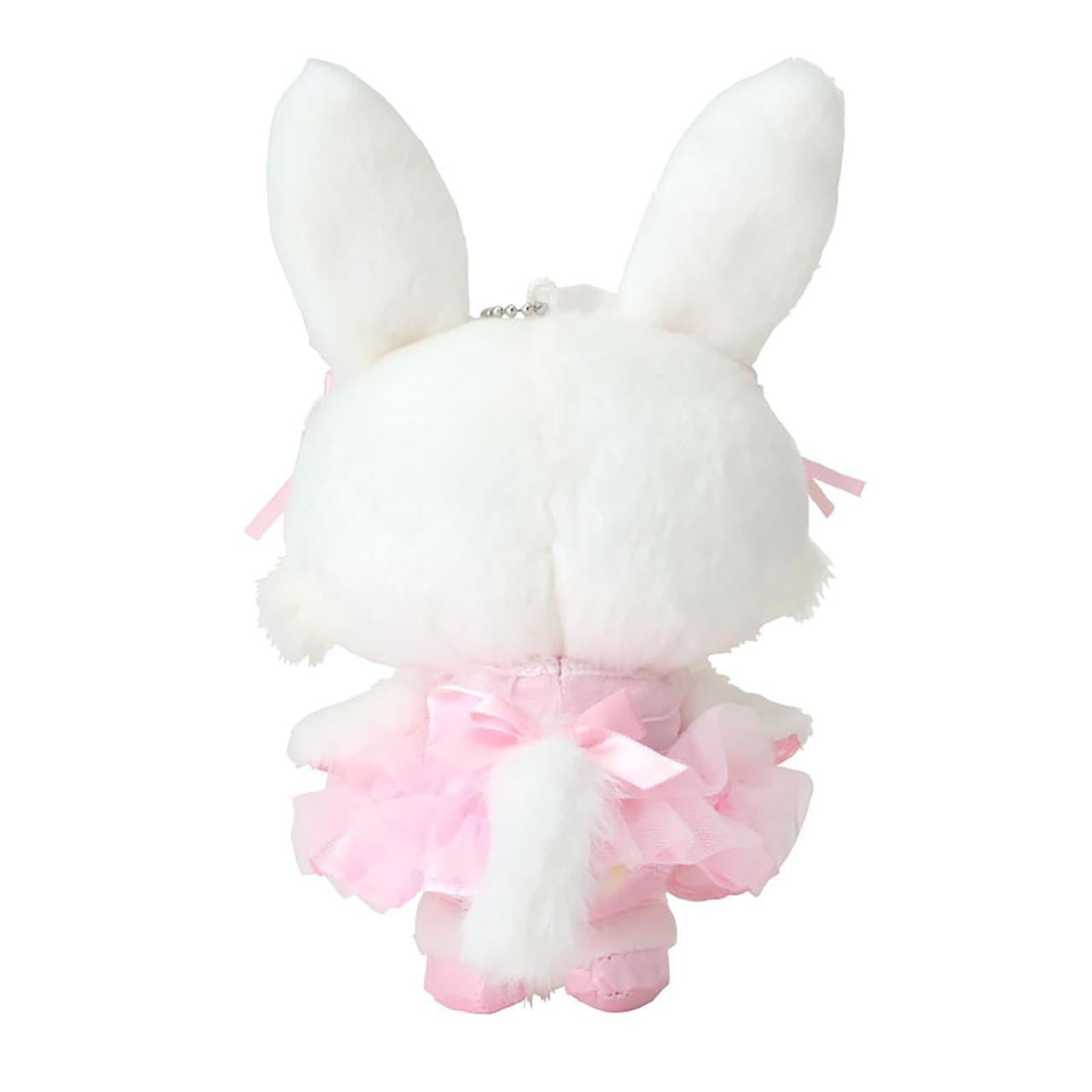 【Limite 1/customer】SANRIO | WishMeMell Mascot Holder Plush Keychain 15.4 x 12.2 x 6.8cm (White Cat Ballerina)