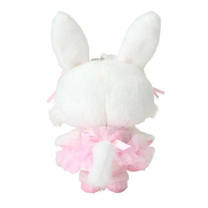 【Limite 1/customer】SANRIO | WishMeMell Mascot Holder Plush Keychain 15.4 x 12.2 x 6.8cm (White Cat Ballerina)