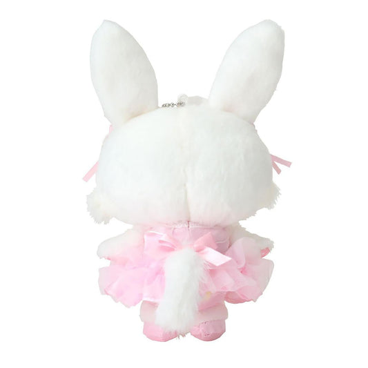 【Limite 1/customer】SANRIO | WishMeMell Mascot Holder Plush Keychain 15.4 x 12.2 x 6.8cm (White Cat Ballerina)