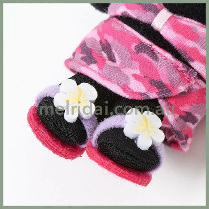 SANRIO x 10C REPIPI | Hello Kitty Mascot Fur Keychain Mascot Holder Bag Charm 100 x 55mm (Swimsuit Black)