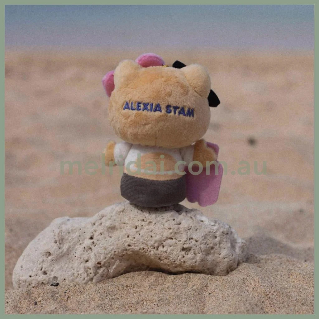 SANRIO x ALEXIA STAM | Hello Kitty Mascot Holder Plush Keychin Bag Charm (Tanned)
