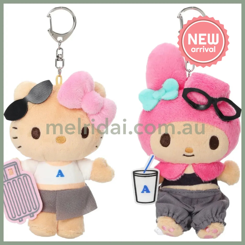 SANRIO x ALEXIA STAM | Hello Kitty Mascot Holder Plush Keychin Bag Charm (Tanned)