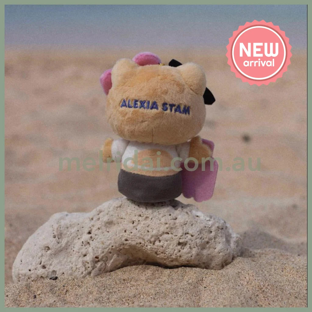 SANRIO x ALEXIA STAM | Hello Kitty Mascot Holder Plush Keychin Bag Charm (Tanned)