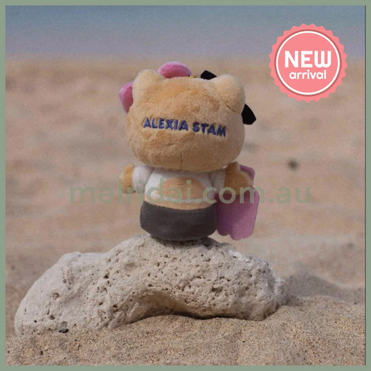 SANRIO x ALEXIA STAM | Hello Kitty Mascot Holder Plush Keychin Bag Charm (Tanned)