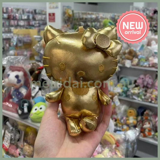 SANRIO x Avail | Hello Kitty 50th Anniversary Mascot Holder Plush Keychain 14 x 12cm (Golden)