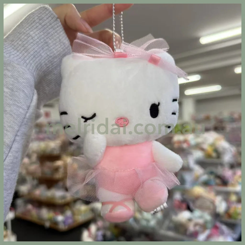 SANRIO x Avail | Hello Kitty 50th Anniversary Mascot Holder Plush Keychain 14 x 12cm (Pink)