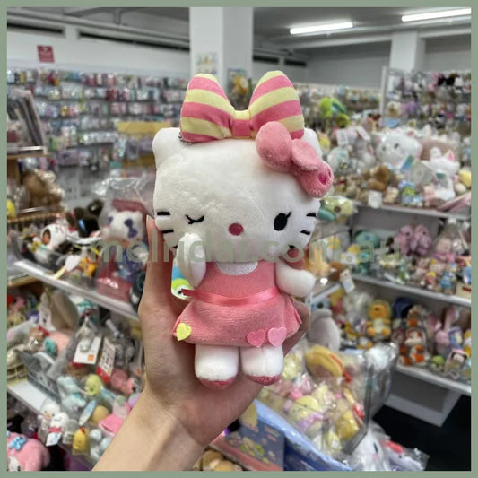 SANRIO x Avail | Hello Kitty 50th Anniversary Mascot Holder Plush Keychain 14 x 12cm (Wink)