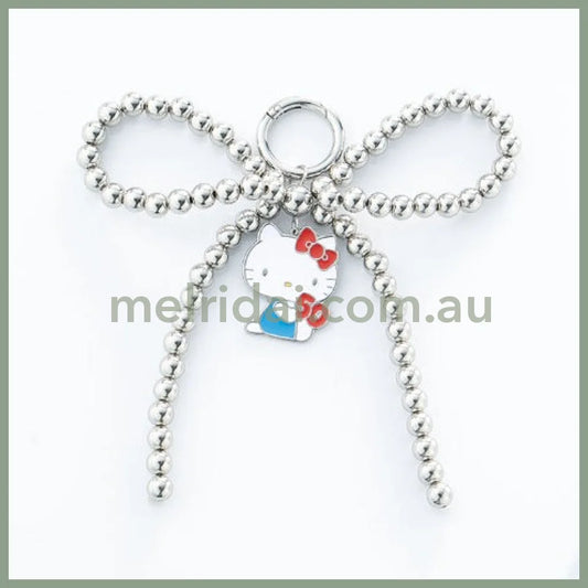 Sanrio X Avail | Hello Kitty Bow Tie Keychain/Keyring (Silver)