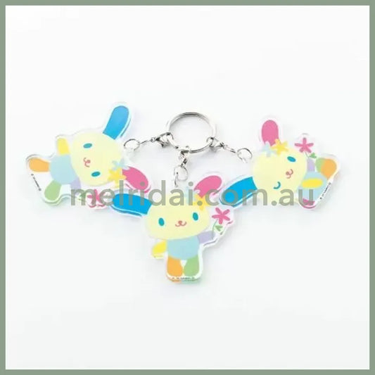 SANRIO x Avail | Usahana 3-strand Acrylic Keychain Charm 57×59mm