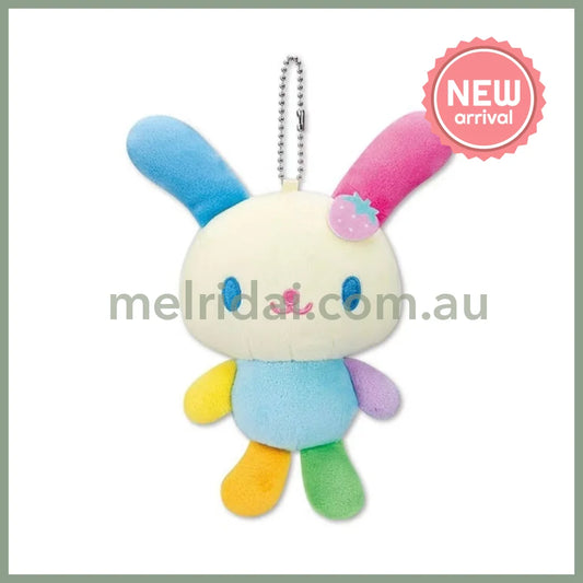 SANRIO x Avail | Usahana Mascot Holder Plush Keychain Bag Charm 50×75×138mm (Strawberry)