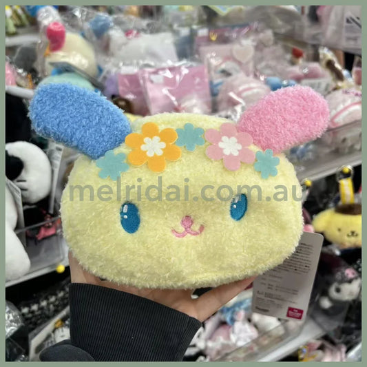 SANRIO x Avail | Usahana Plush Pouch (Fluffy Colorful Flower)