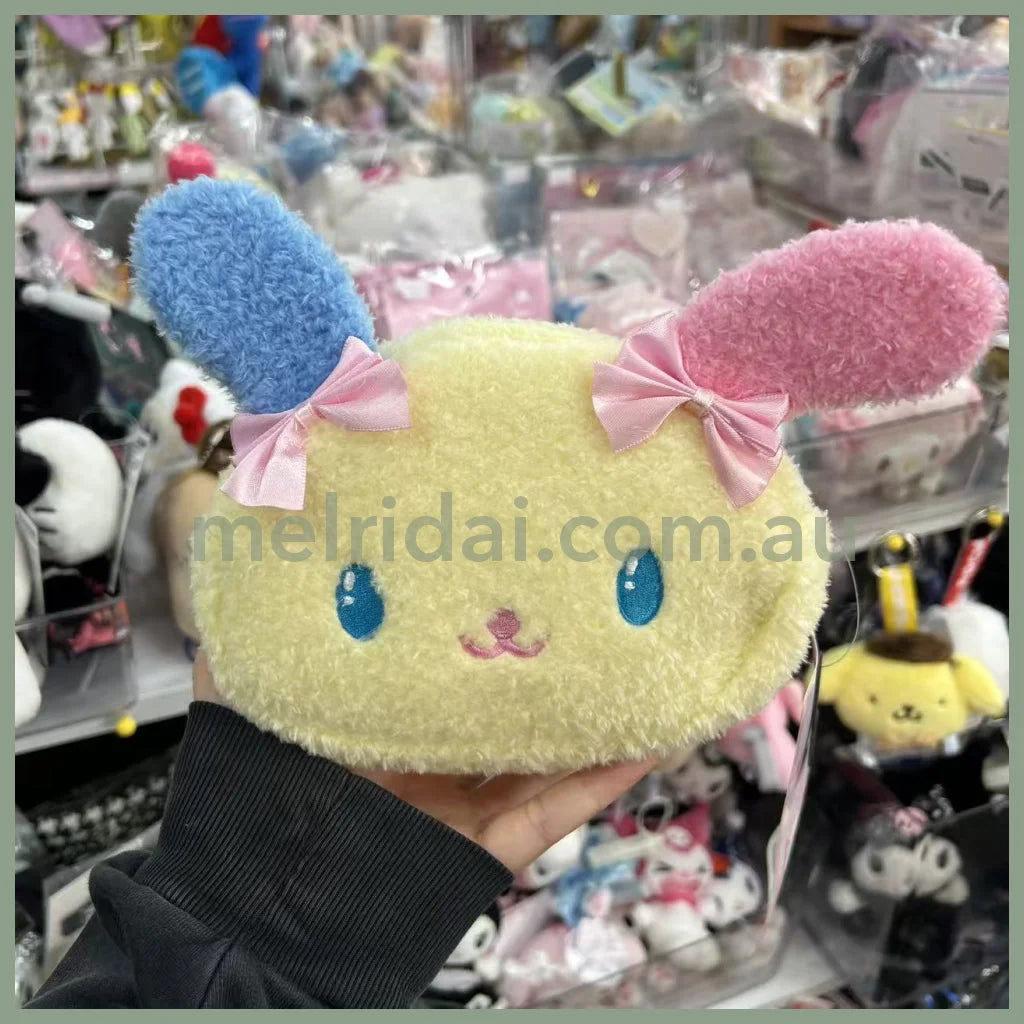 SANRIO x Avail | Usahana Plush Pouch (Fluffy Colorful Ribbon Bow)