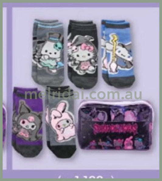 Sanrio X Avail | Women’s 5-Pair Socks Set 23-25Cm