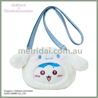 SANRIO x CHIIKAWA | Cinnamoroll Hachiware Plush Shoulder Bag Crossbody Bag 23.5×5×12.5cm