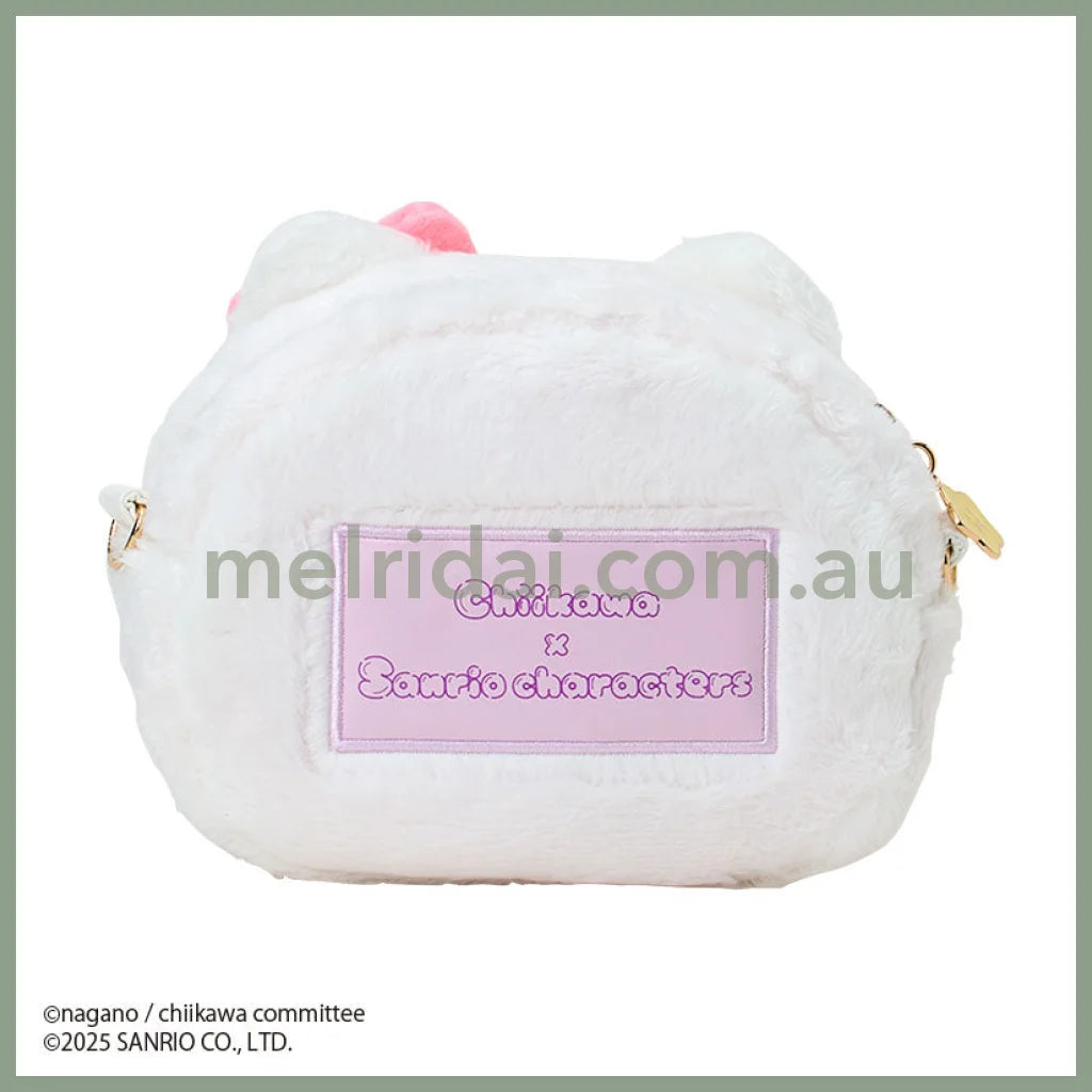 SANRIO x CHIIKAWA | Hello Kitty Chiikawa Plush Shoulder Bag Crossbody Bag 23.5×5×12.5cm