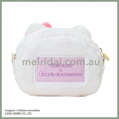 SANRIO x CHIIKAWA | Hello Kitty Chiikawa Plush Shoulder Bag Crossbody Bag 23.5×5×12.5cm