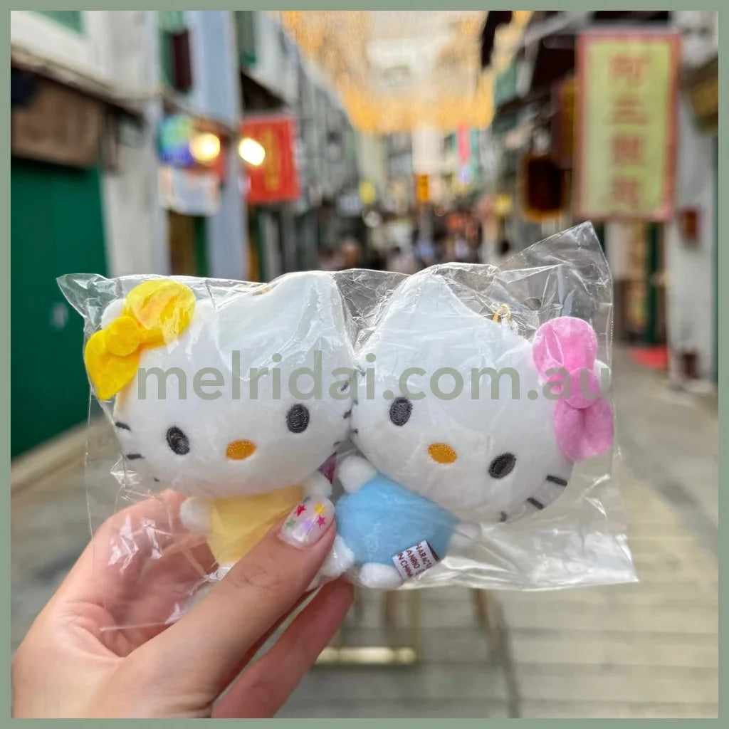 SANRIO x CRUX | Hello Kitty Hello Mimmy Nico Magnetic Plush Keychain Set 170 x 130 x 55mm