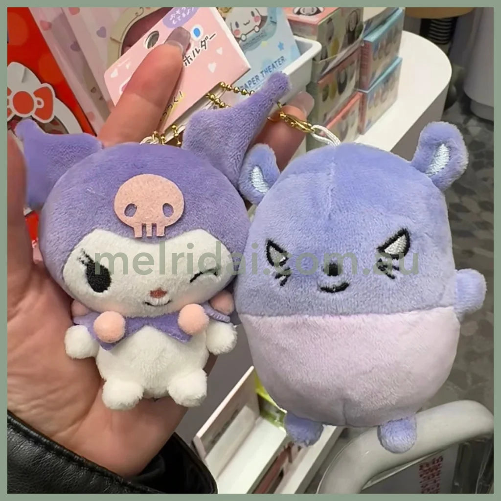 SANRIO x CRUX | Kuromi Baku Nico Magnetic Plush Keychain Set 170 x 130 x 55mm