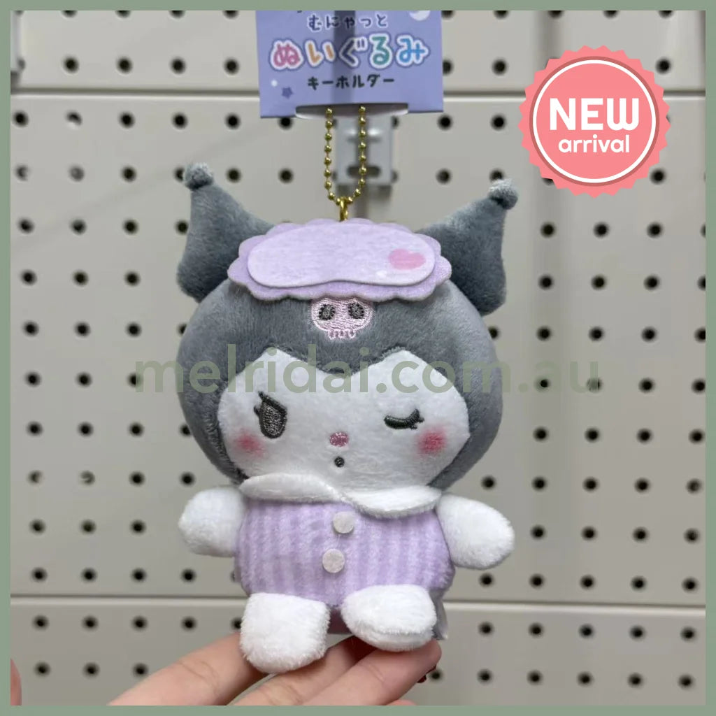 SANRIO x Crux | Kuromi Plush Keychain Bag Charm Mascot 190×160×70mm (Munyatto)